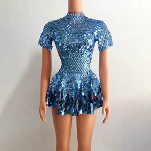 Latin Dress Show Stage Wear Short Dress for Women Party Cele