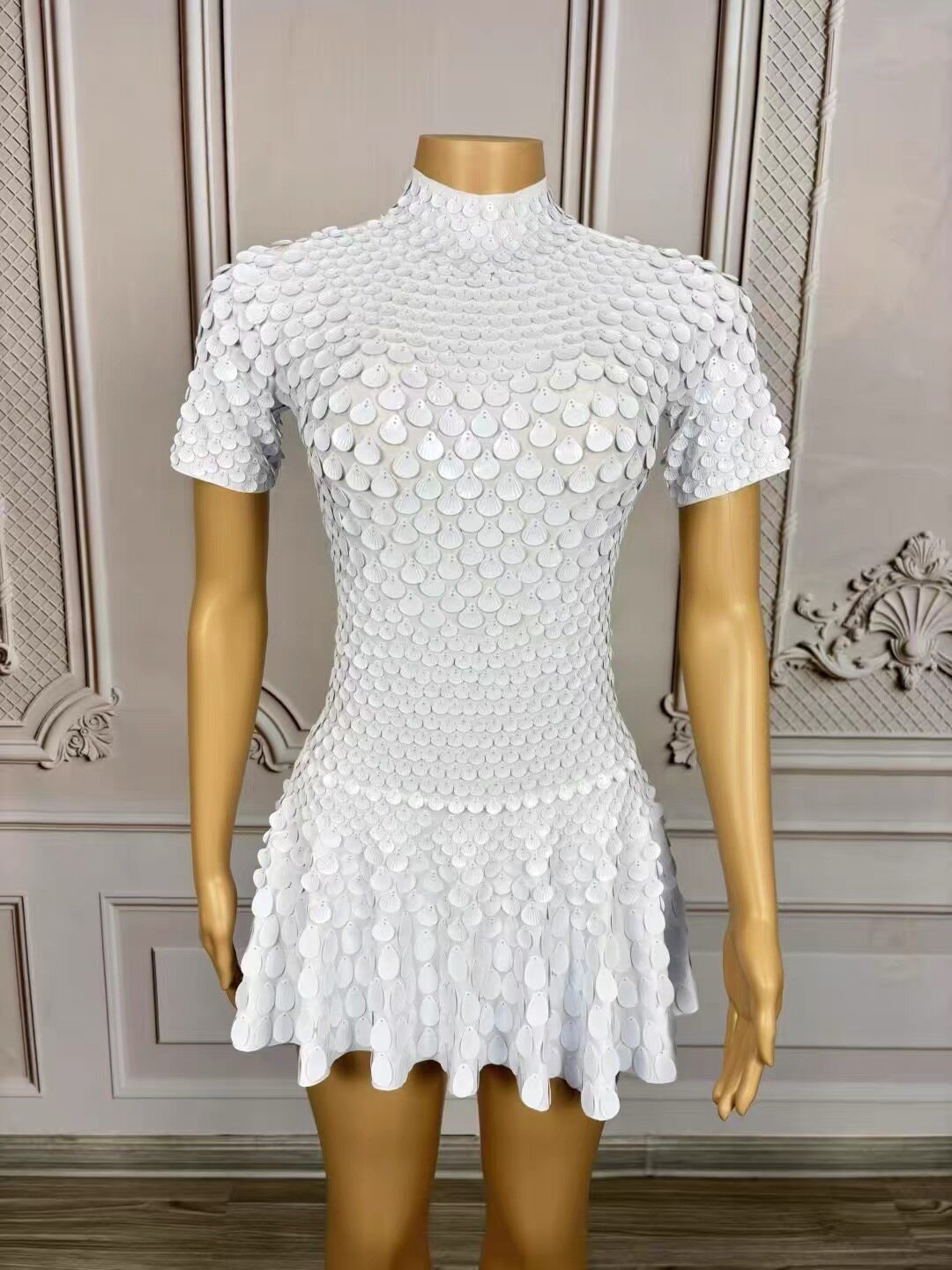 Latin Dress Show Stage Wear Short Dress for Women Party Cele图片