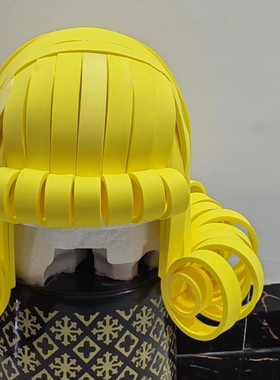 作秀搞怪黄色香蕉气氛道具演出服gogo舞队商演假发