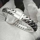 足银999三马鞭手链纯银男士 手工编织可定制手饰送男朋友生日礼物