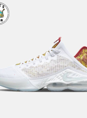 Nike/耐克正品LeBron 19 LBJ詹姆斯男士实战篮球鞋DQ8343-100
