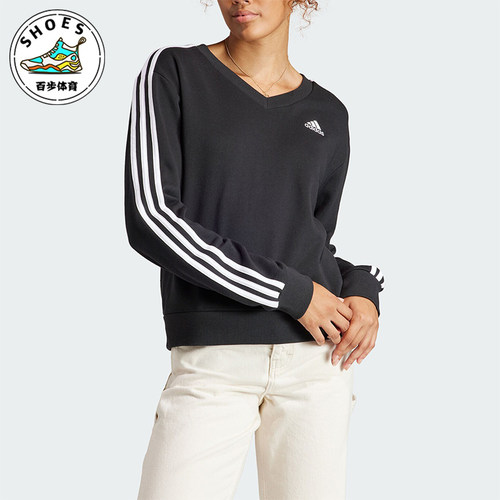 Adidas/阿迪达斯女士V领卫衣