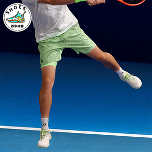 Adidas 澳洲网球大满贯男士 透气印花运动短裤 IP1934 阿迪达斯正品