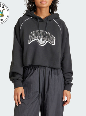 Adidas/阿迪达斯正品三叶草女士时尚运动连帽宽松卫衣IT9772