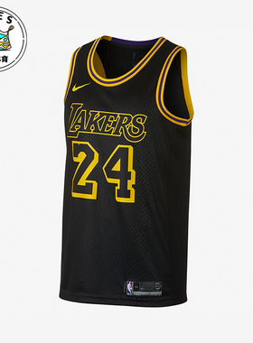 Nike/耐克正品洛杉矶湖人队男士新款舒适运动无袖球衣AJ6432-011