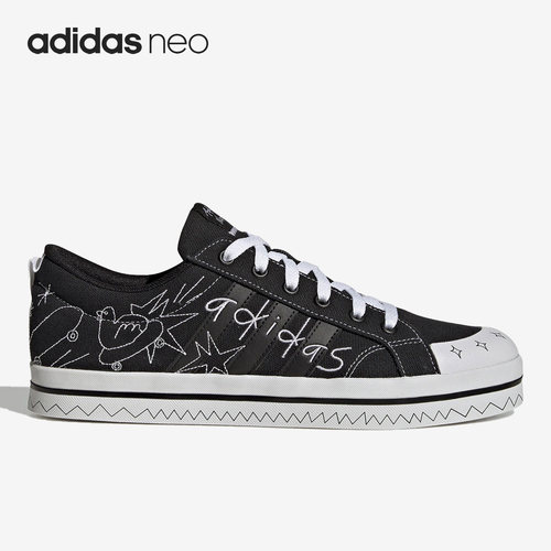 阿迪达斯男女休闲帆布鞋板鞋