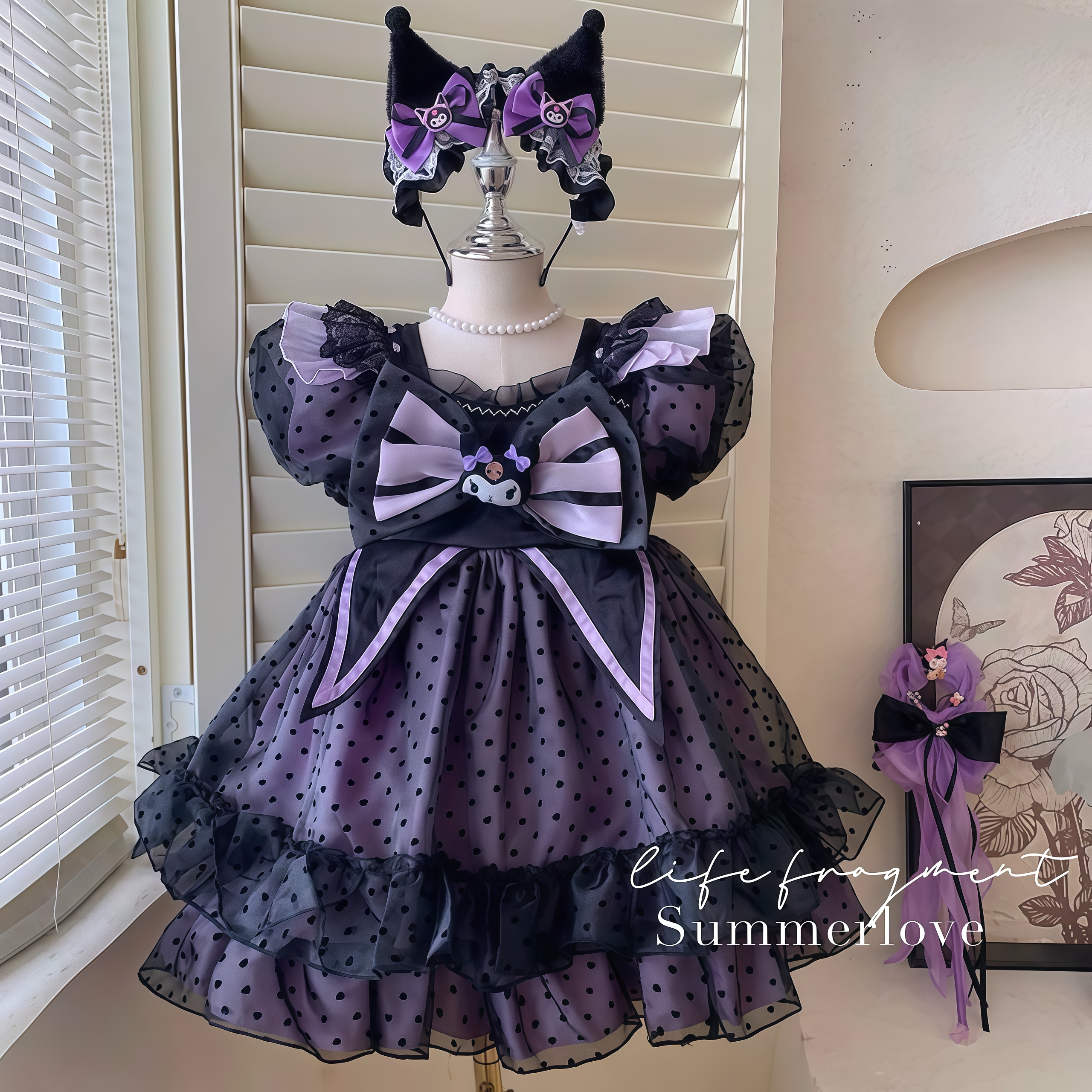 女童夏季重工洛丽塔库洛米公主裙