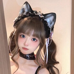三尾树原创 绵绵猫兽耳耳朵头箍发夹两用kc配饰cos猫耳lolita头饰