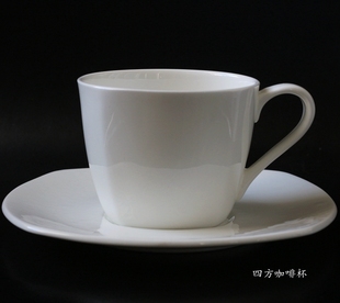 可定制 外贸出口纯白骨瓷咖啡杯早餐杯牛奶杯茶杯陶瓷北欧简约时尚