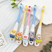 疯狂动物城儿童牙刷2 12岁宝宝小孩换牙期乳牙软毛清洁护龈护齿