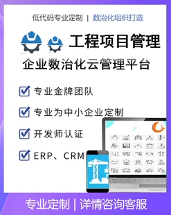 工程项目管理应用表单搭建工程项目软件项目施工管理系统定制开发