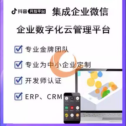 抖音OpenAPI抖音小程序JS API抖音云SDK抖音集成企业微信对接企微