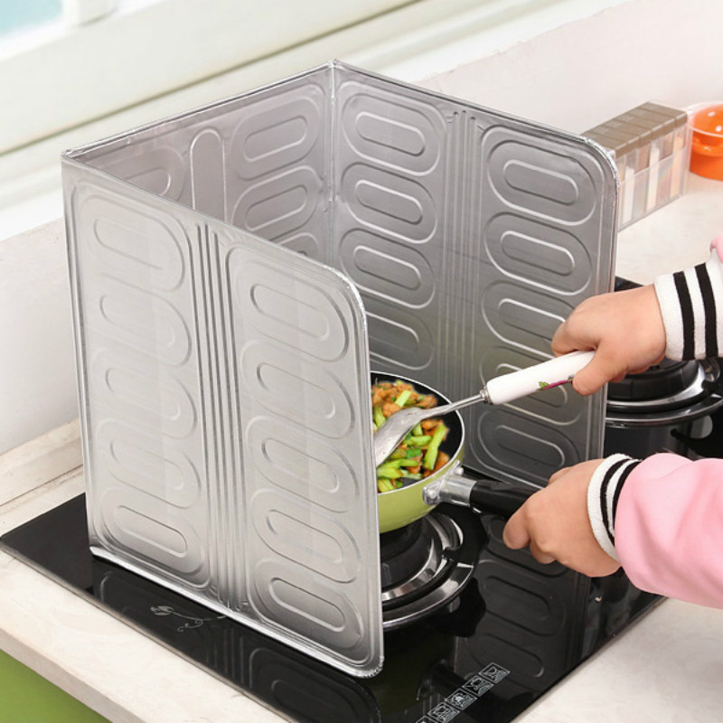 厨房隔油板煤气灶台炒菜防溅挡遮围防风罩挡风隔板隔热挡火做饭