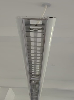 简约一字长条灯黑色28Wled天花灯办公室家庭现代灯盘t5荧光铝材灯