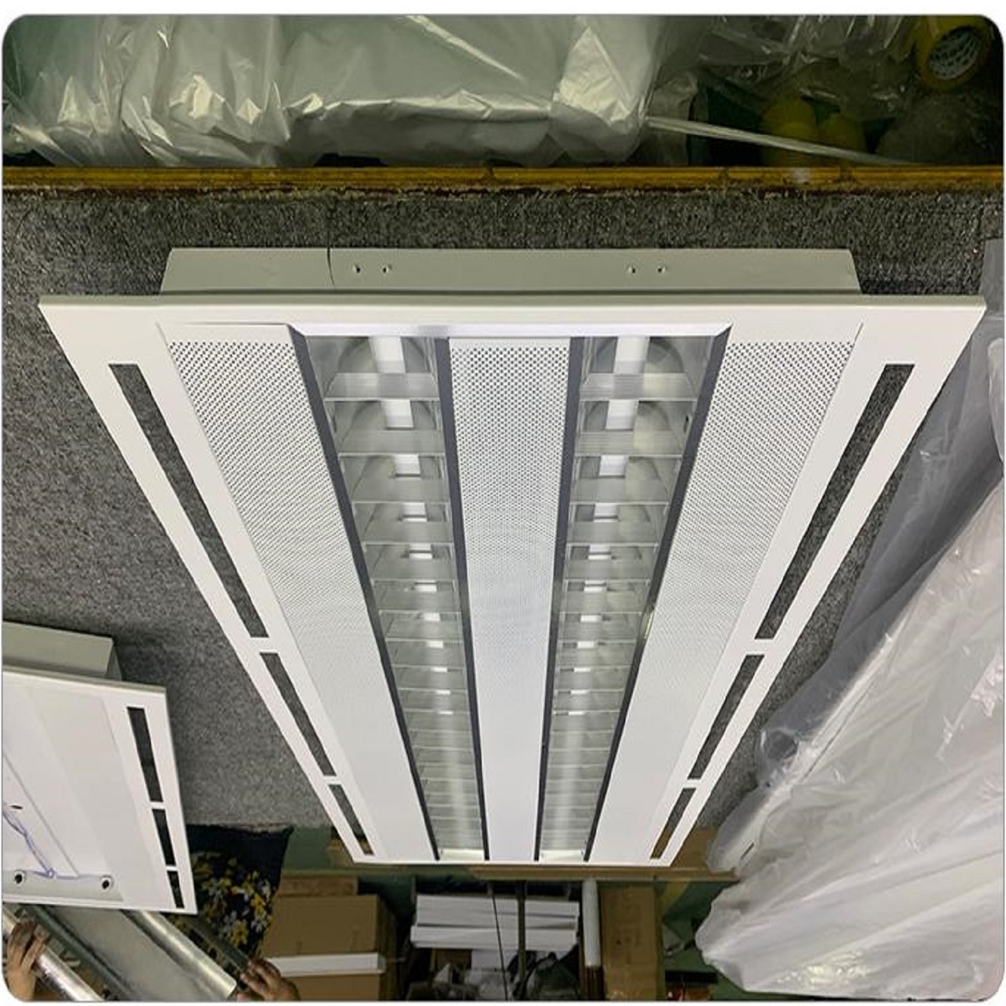 led明装格栅灯t8t5支架天花板灯