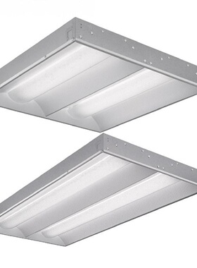 集成吊顶太空灯盘1200300t8t5led日光灯孔灯漫反射格栅灯天花板灯