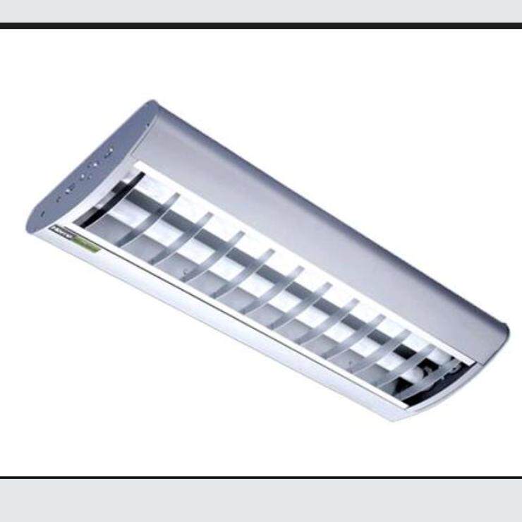 双管防尘灯t8t5led格栅灯600应急天花灯平板灯带电源圆角防眩灯盘