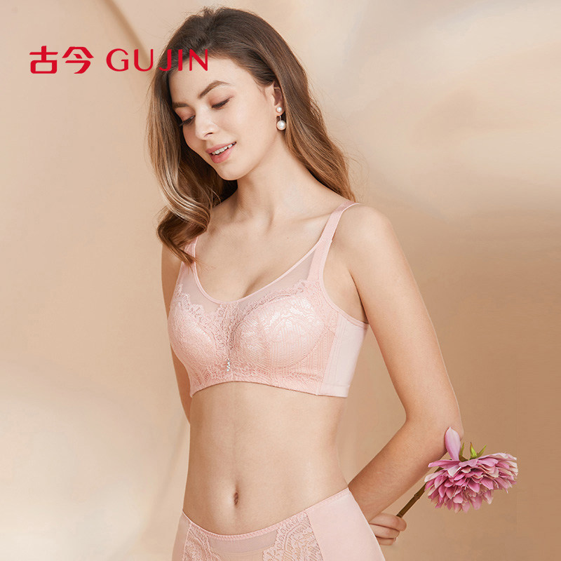 古今内衣女蕾丝抹胸式防走光舒适无钢圈文胸罩内衣