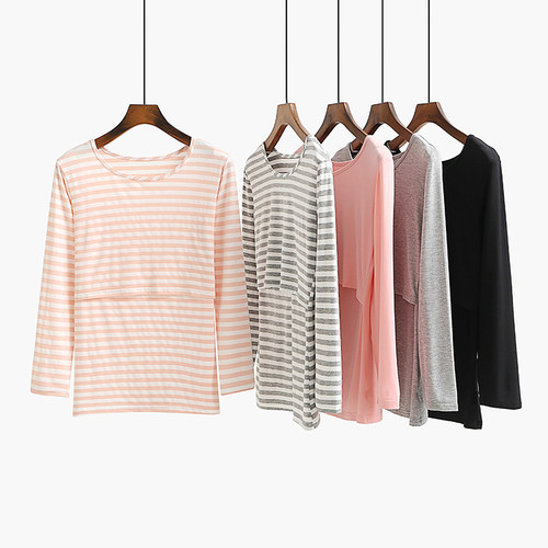 产后哺乳衣薄款月子服春夏款棉