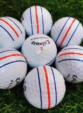 石墨烯callaway卡拉威高尔夫球CHROME SOFT 三轨瞄准比赛二手球