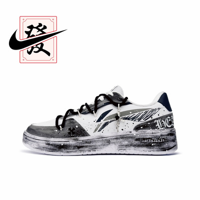 板鞋复古做旧暗黑哥特低帮