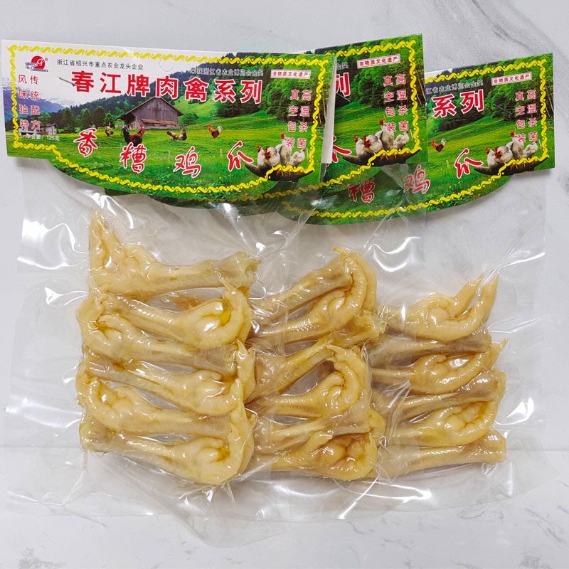 绍兴嵊州特产春江香糟鸡爪美味下酒饭菜办公室零食休闲凤爪熟食