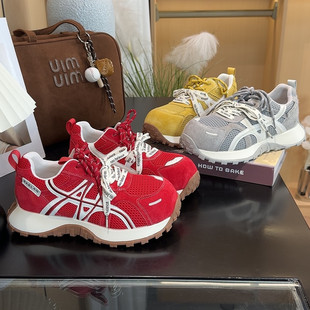 厚底防滑运动休闲鞋 胖丁面包大头老爹鞋 新款 卡皮巴拉2026春季 女款