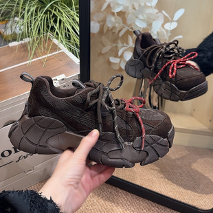 老爹鞋 女鞋 今年流行巨好看爆款 厚底运动休闲鞋 2025新款 配阔腿裤