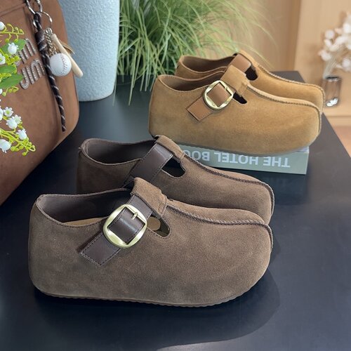 内增高勃肯鞋真皮全包厚底博肯鞋