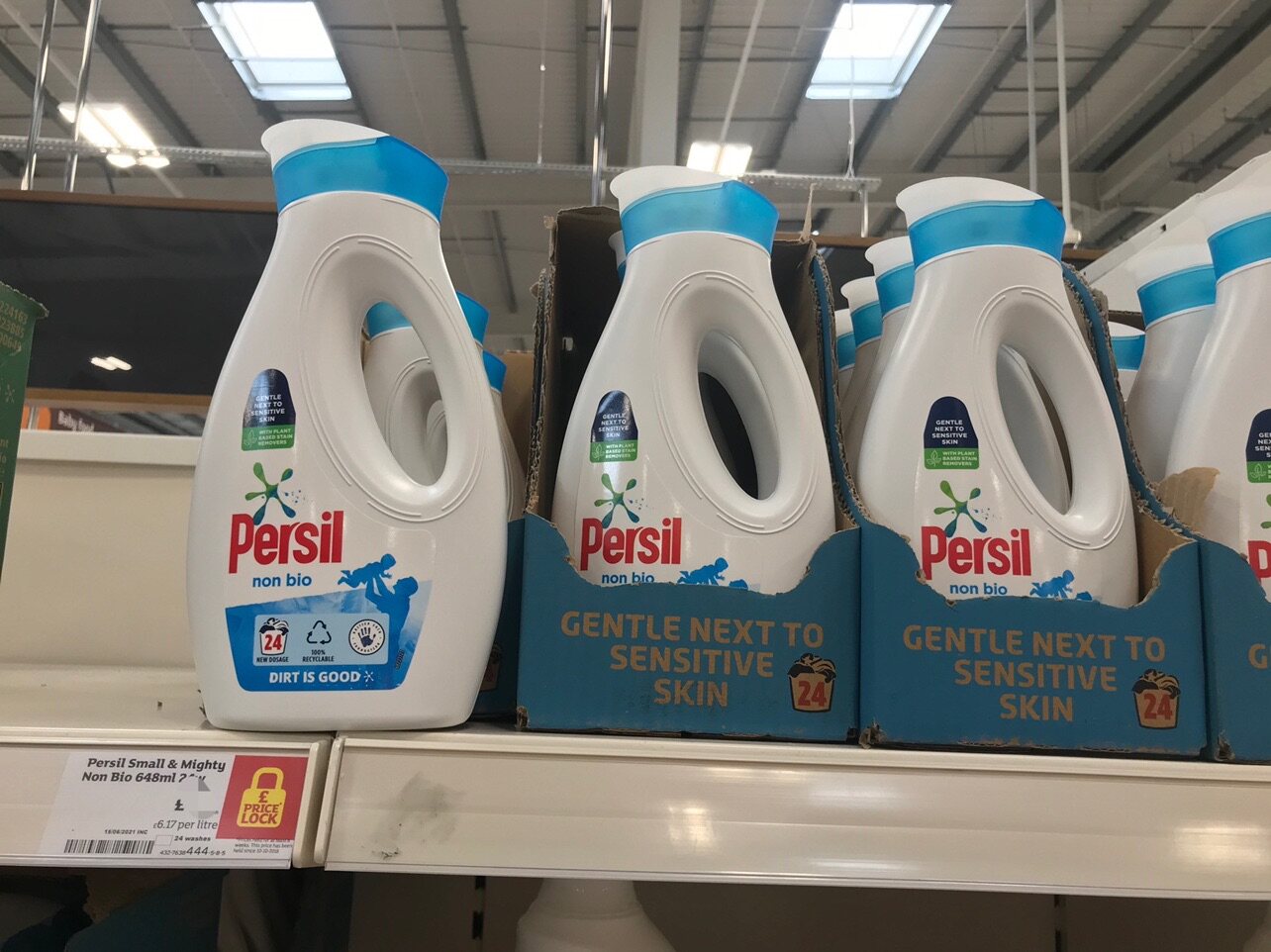 英国代购有货persil non bio宝宝婴儿孕妇专用非生物洗衣液648ml