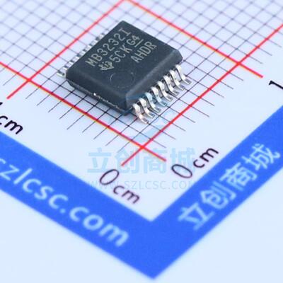 RS232芯片 MAX3232IDB TI(原装) SSOP-16_208mil