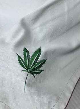 【刺绣汉麻凉席】 白色经典芦席纹 汉麻凉席 230*250cm