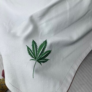 230 250cm 汉麻凉席 芦席纹 刺绣汉麻凉席 白色经典