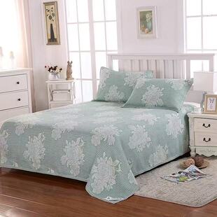 亚麻凉席90 单人凉席 哈麻双鹤 双层提花 210 星光牡丹