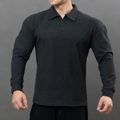 秋冬重磅双面德绒保暖polo衫