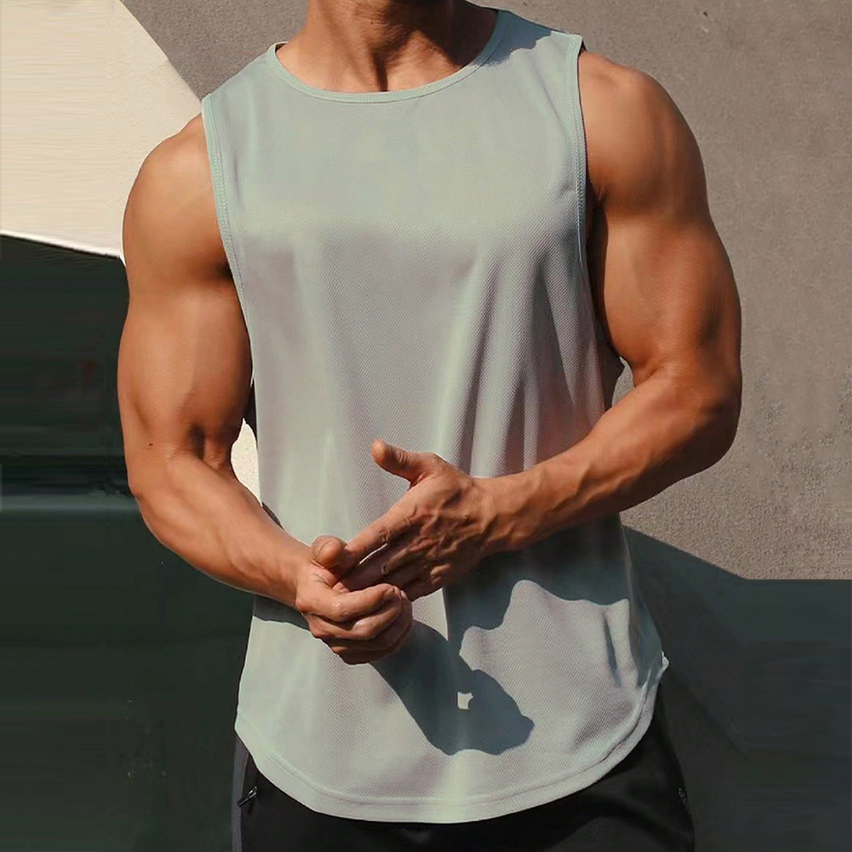 健身速干背心男士宽松无袖坎肩