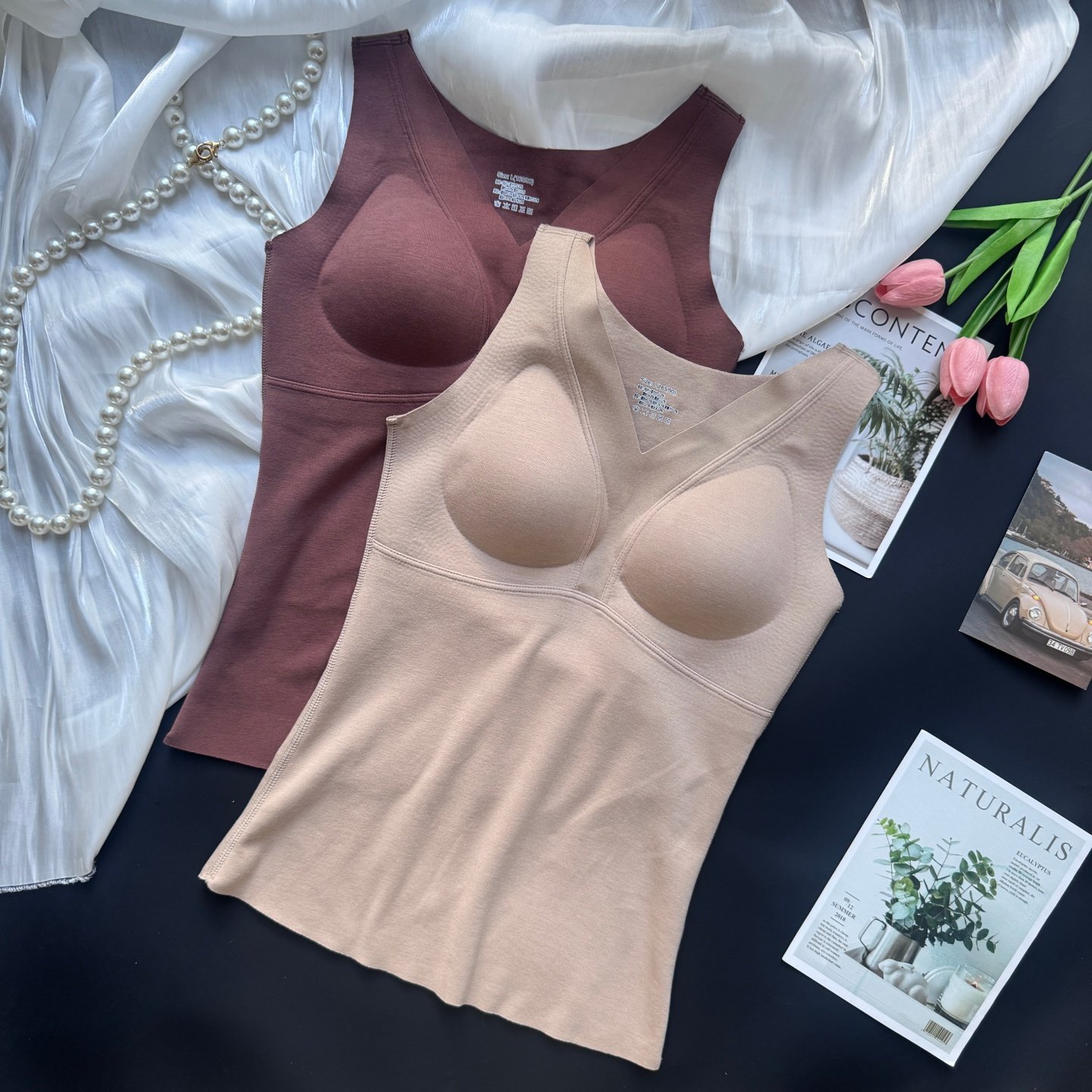 2025秋冬新款V领双面磨毛羊毛保暖背心女修身长款带胸垫隐形打底,女士内衣/男士内衣/家居服,保暖背心,淘宝优惠券,粉丝福利购,淘宝优惠卷