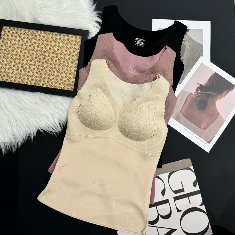 无袖塑形秋冬山羊绒桑蚕丝保暖背心发热无痕带胸垫加绒显瘦打底女,女士内衣/男士内衣/家居服,保暖背心,淘宝优惠券,粉丝福利购,淘宝优惠卷