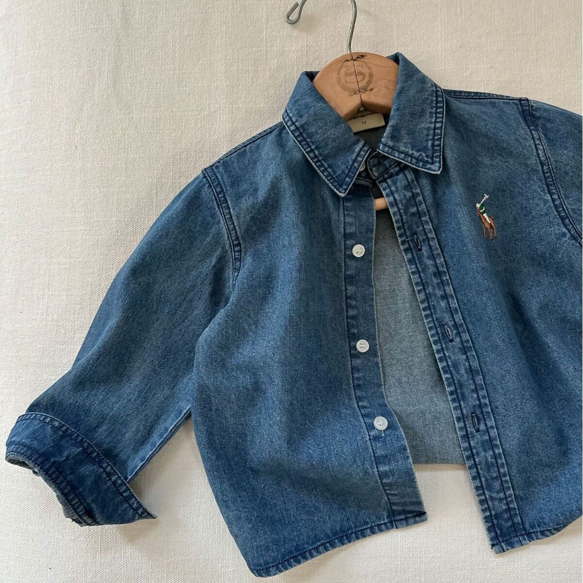 2026童装上衣儿童牛仔衬衣韩版男童长袖衬衫春季小童翻领外套帅气