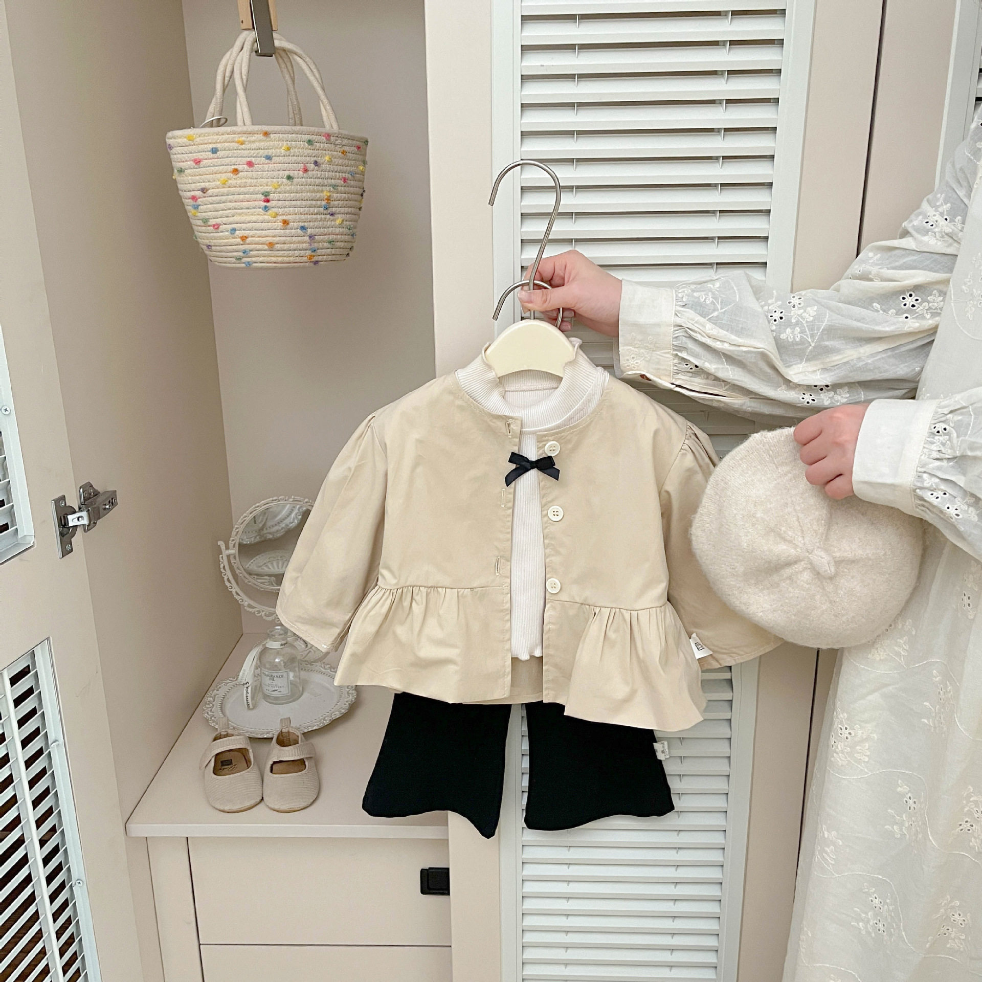 女童春季小香风外套2026新款婴儿衣服洋气小女孩气质时尚风衣春天