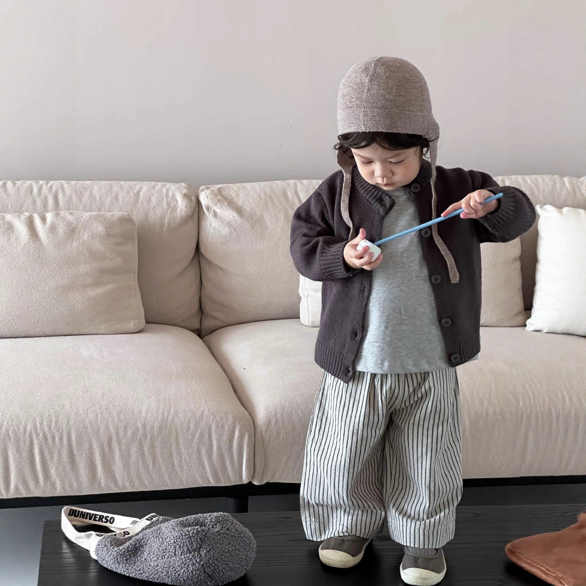 儿童毛衣外套春季2026新款男童套装韩版童装婴幼儿宝宝春装衣服