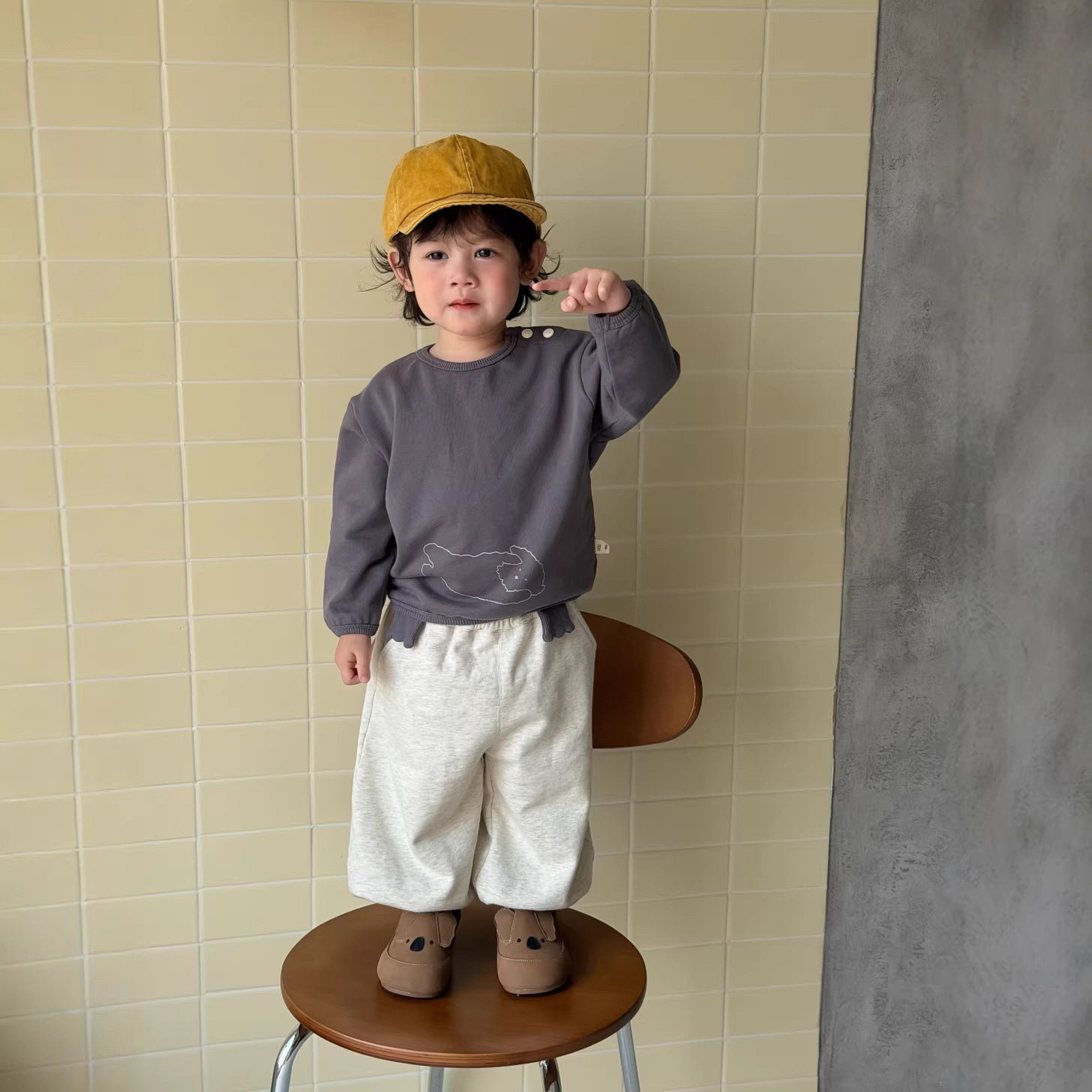 儿童衣服韩版春装小宝宝春装2026童装儿童服装男童卫衣卫裤套装