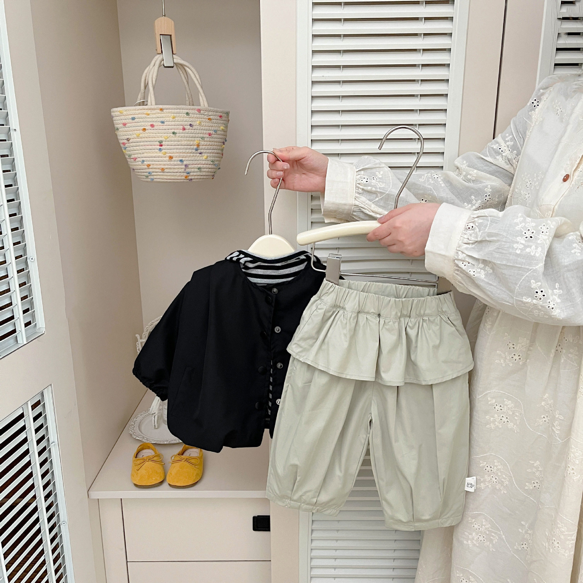 韩系儿童春秋季套装2026新款洋气小女孩时尚外套百搭打底衫休闲裤