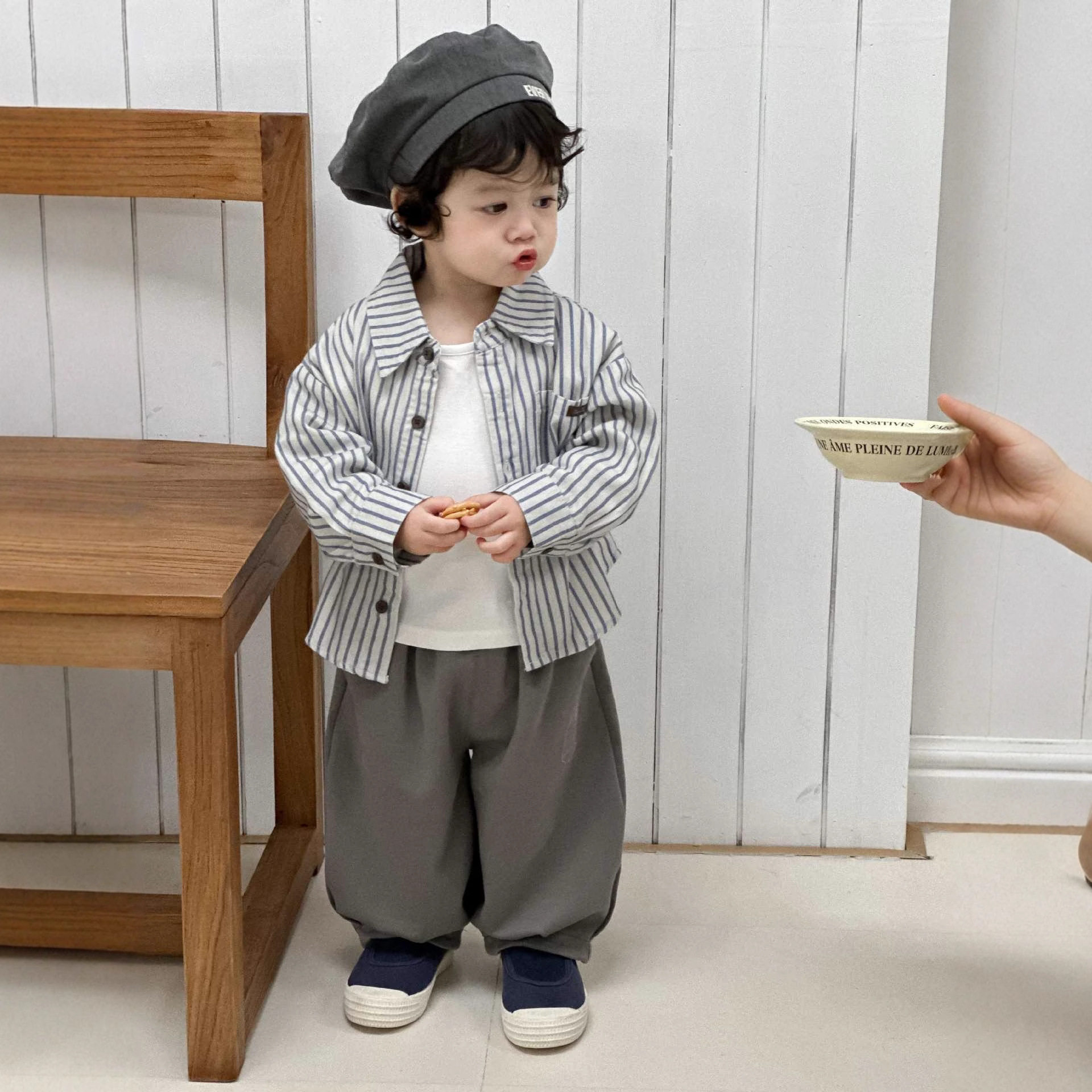 儿童服装2026春季新款宝宝衣服春款韩版童装男童衬衣卫裤套装春装