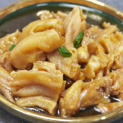 芥末鸭掌去骨鸭掌凉菜休闲零食小吃150克酒店凉菜餐饮冷盘食材
