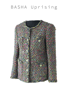 Kalman | 复古彩色粗花呢编织~~小香风外套名媛风