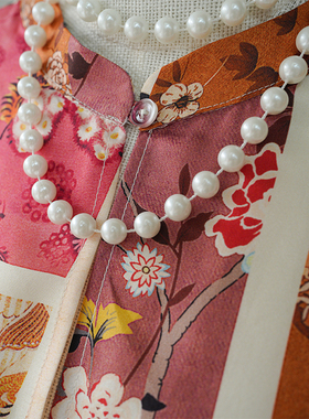 Kalman | 桑蚕丝孤品！宋锦中式文雅之风妈妈专属立领盘扣套装