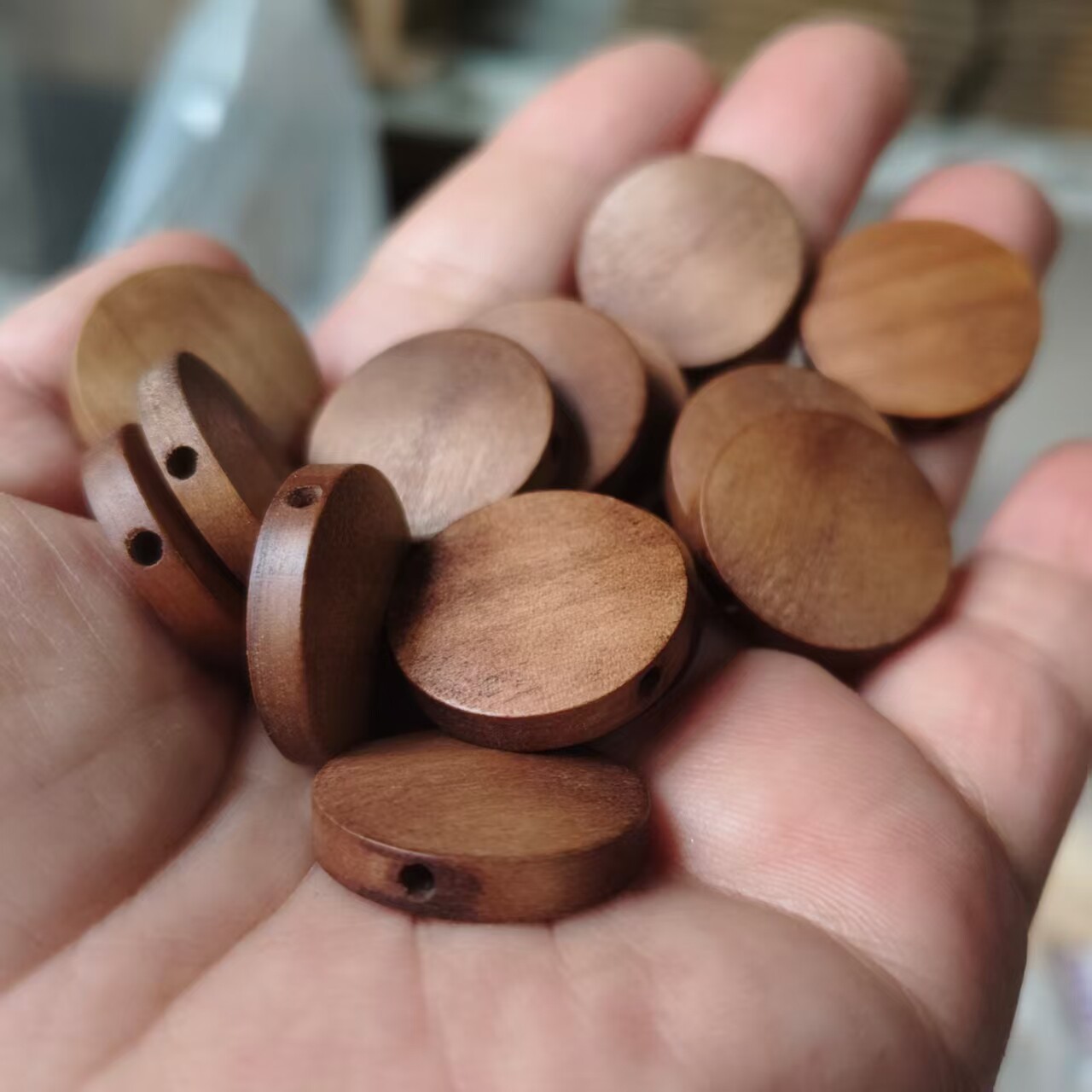 圆形diy圆片复古手工散珠