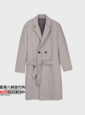 直邮韩国代购 Mind Bridge秋冬男士商务休闲羊毛中款大衣MVCA7103