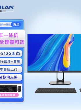 国丰一体机海兰GS40Q一体机电脑家用办公高端设计办公一体机电脑